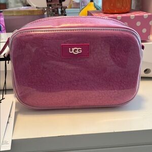 UGG Pink Crossbody Bag with Shimmery Finish
